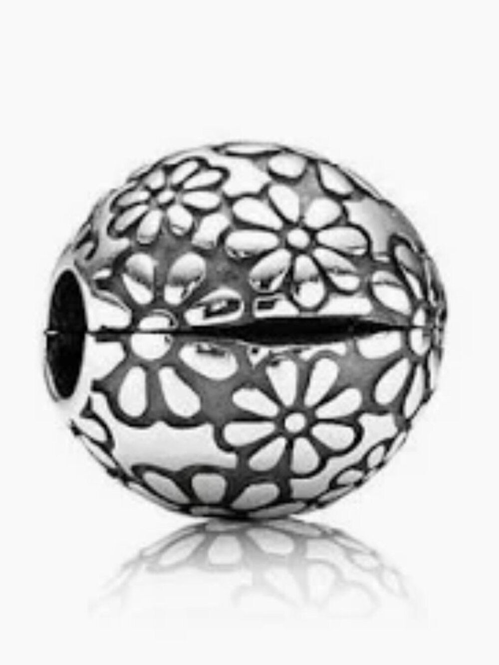 PANDORA Lazy Daisy Clip Charm 791013 Retired Sterling Silver